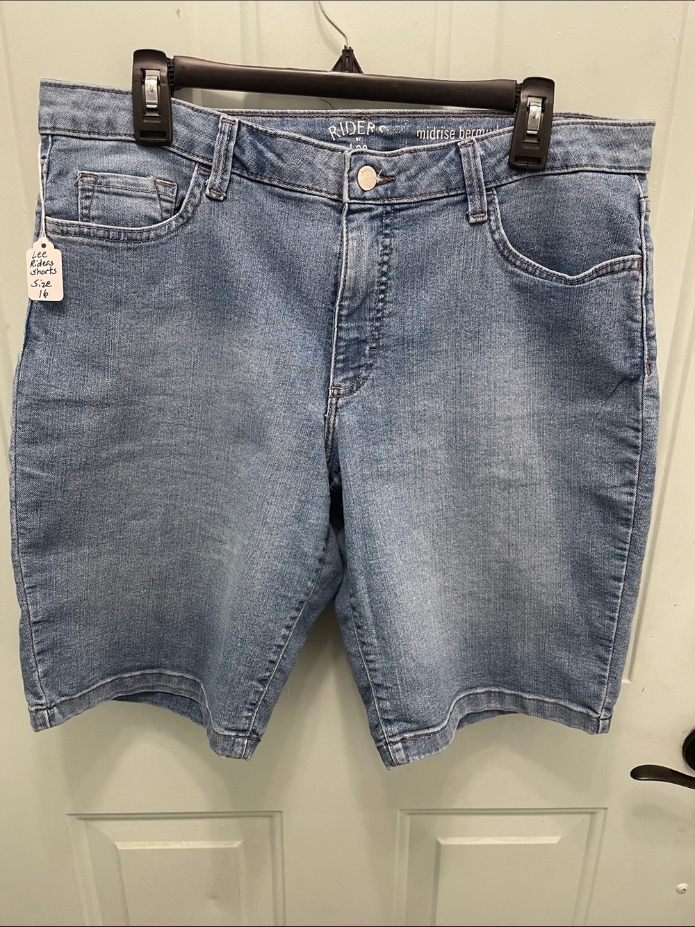 Riders by Lee Light Blue Denim Bermuda Shorts